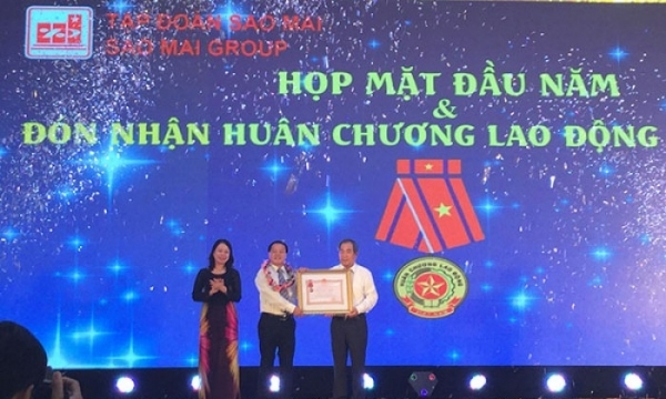 Tập đoàn Sao Mai vinh dự nhận Huân chương lao động hạng Ba